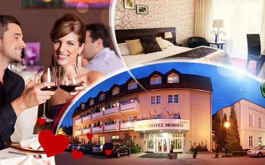 Parkhotel Morris**** Nový Bor na 3 dny pro dva! Plná penze, romantické 3chodové menu a bohaté wellness!