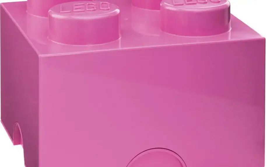 Úložná kostka LEGO, růžová
