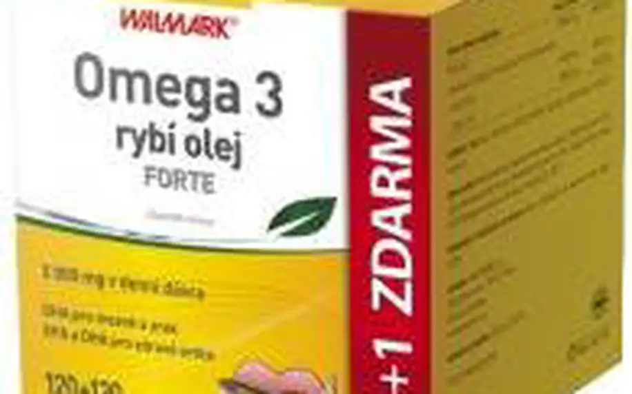 WALMARK Omega 3 rybí olej Forte 120 + 120 tablet zdarma