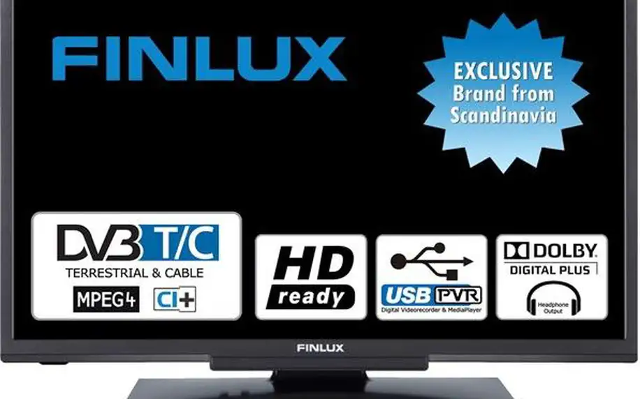 LED HD televize Finlux 24FLYR274S, 61cm + fotbalový míč ZDARMA! + DOPRAVA ZDARMA