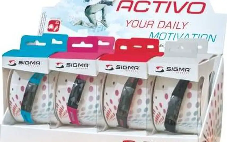 Fitness náramek Sigma ACTIVO růžový + Doprava zdarma