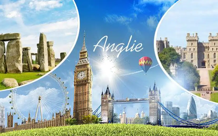 Anglie - Londýn, Oxford, Windsor, Stonehenge! Zájezd na 4/5 dní pro 1. os. Průvodce, ubytování v hotelu a snídaně.