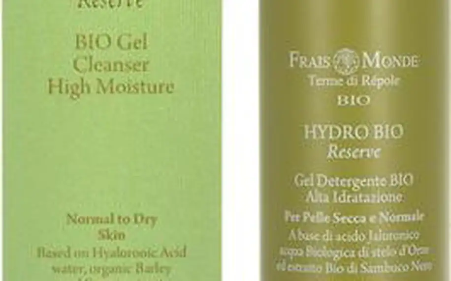Frais Monde Hydro Bio Reserve Gel Cleanser High Moisture 200ml Pleťová přírodní kosmetika W Normální až suchá pleť
