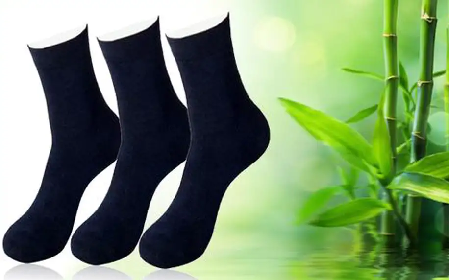 12 párů antibakteriálních ponožek s bambusovými vlákny