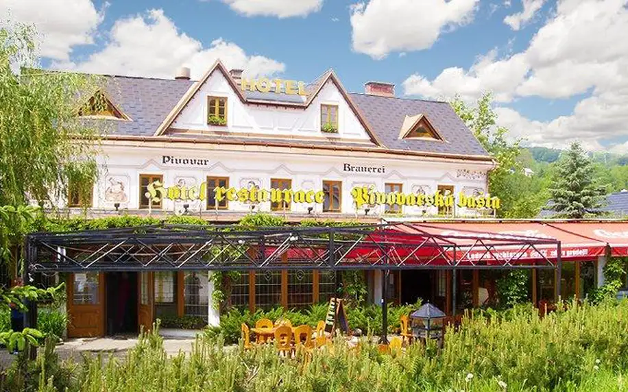 3–6denní pobyt s degustací v hotelu Pivovarská Bašta ve Vrchlabí pro 2 osoby s polopenzí