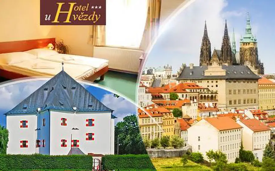 Praha na 3 až 5 dní pro dva se snídaněmi, lahví sektu, kávou a čajem v Hotelu U Hvězdy*** na Břevnově!