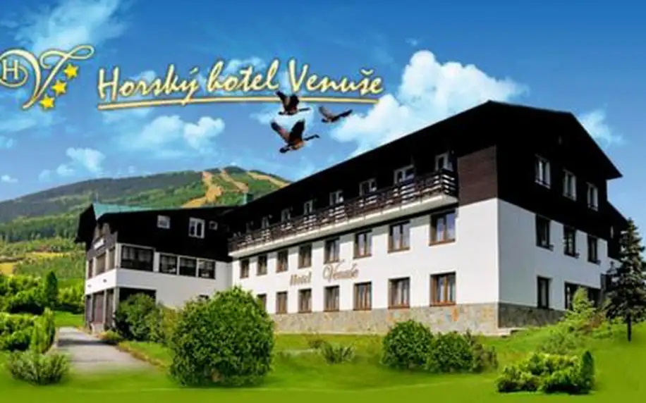 Krkonošský wellness pro dva s polopenzí v Hotelu Venuše s platností až do 30.10.2016