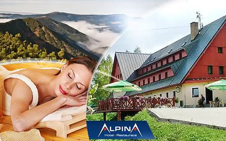 Krkonoše, Špindlerův Mlýn na 3 až 6 dní pro 2 osoby s polopenzí, saunou a fitness v Hotelu Alpina***!