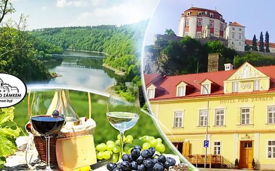 Jižní Morava - Vranov nad Dyjí na 3 až 8 dní pro dva s polopenzí, pronájmem kol a lahví vína již od 1999 Kč!