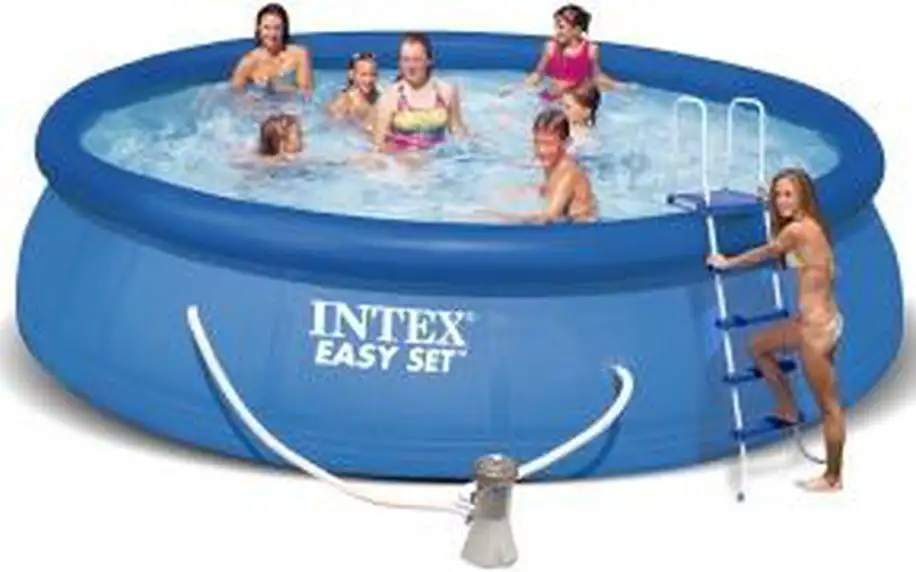 Velký rodinný bazén Intex s rozměry 4,57 x 1,22 m