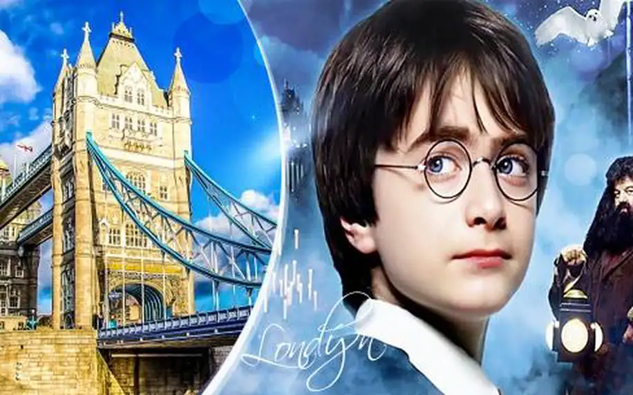 Londýn, filmové ateliéry Harry Potter: zájezd pro 1 osobu + prohlídka města, srpen a říjen