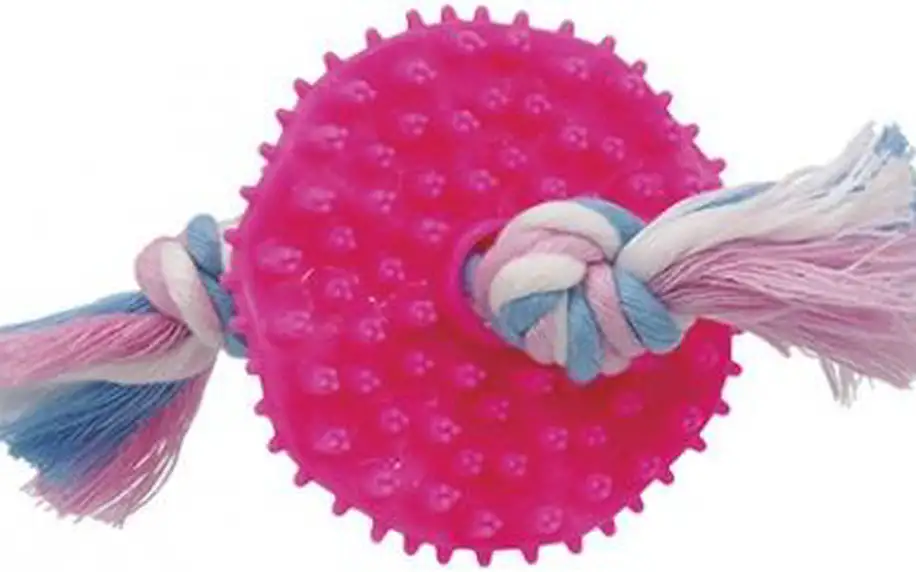 Dog Fantasy Dental hračka Puppy kolečko růžové 7,5cm