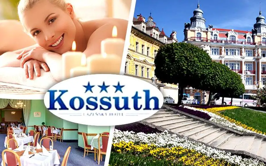 Wellness pobyt pro dva v Hotelu Kossuth***. V ceně polopenze a spousta procedur.