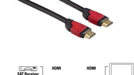 Hama HDMI vidlice - HDMI vidlice v. 1.4, Ethernet kanál, 1,5m (83080)