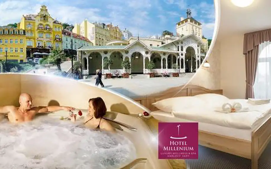 Karlovy Vary na 3 nebo 4 dny pro 2 osoby: luxusní wellness pobyt s polopenzí a procedurami