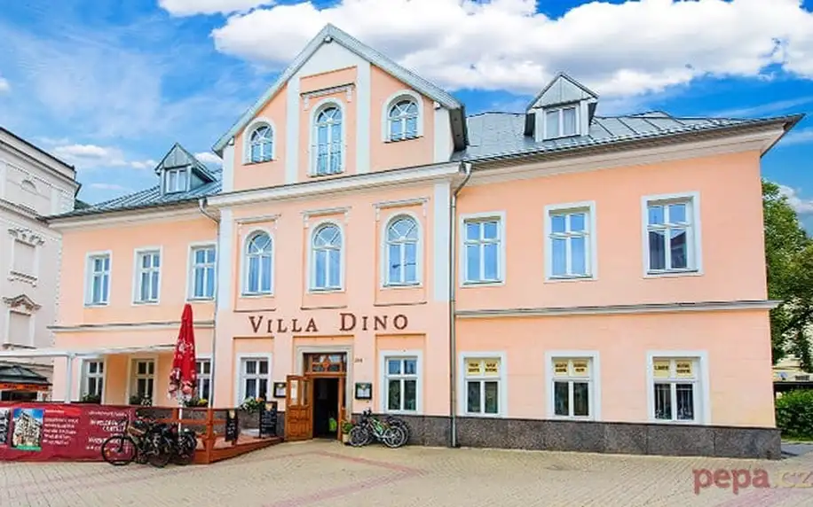 3–6denní wellness pobyt s polopenzí pro 2 v hotelu Villa Dino v Mariánských Lázních