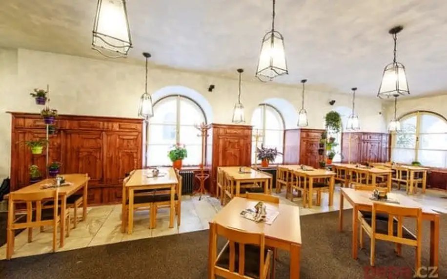 3–6denní pobyt pro 2 osoby se snídaněmi v hotelu Bílý koníček*** v Třeboni