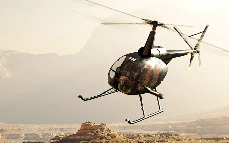 Hodina v oblacích: Let na simulátoru vrtulníku