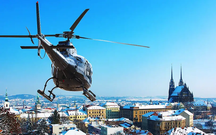 Brno z pohledu ptáků: Vyhlídkový let vrtulníkem
