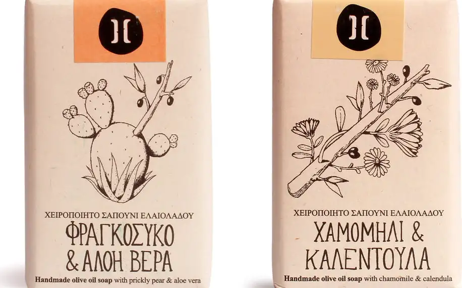 Italská mýdla a 100% přírodní mýdla z Kréty