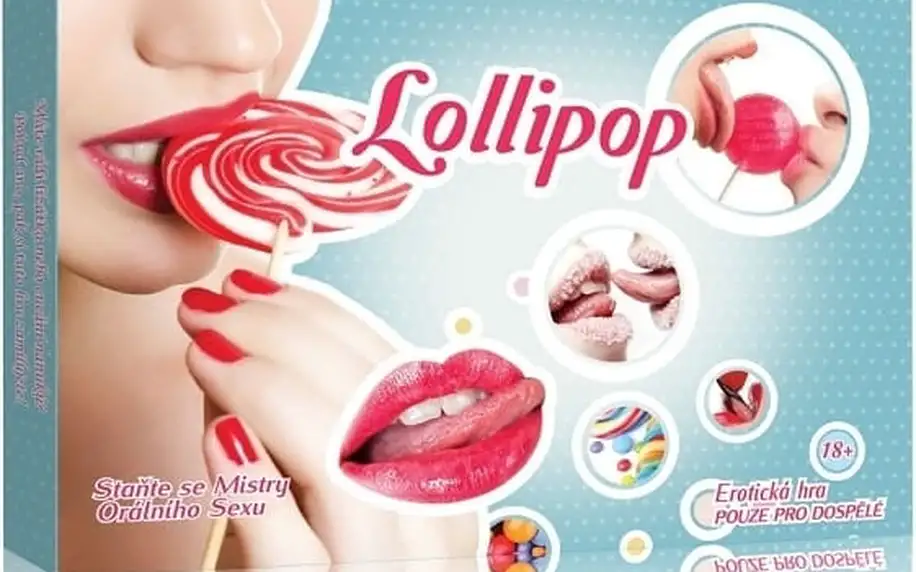 Skvělá erotická hra pro páry Lollipop - orální pohlazení