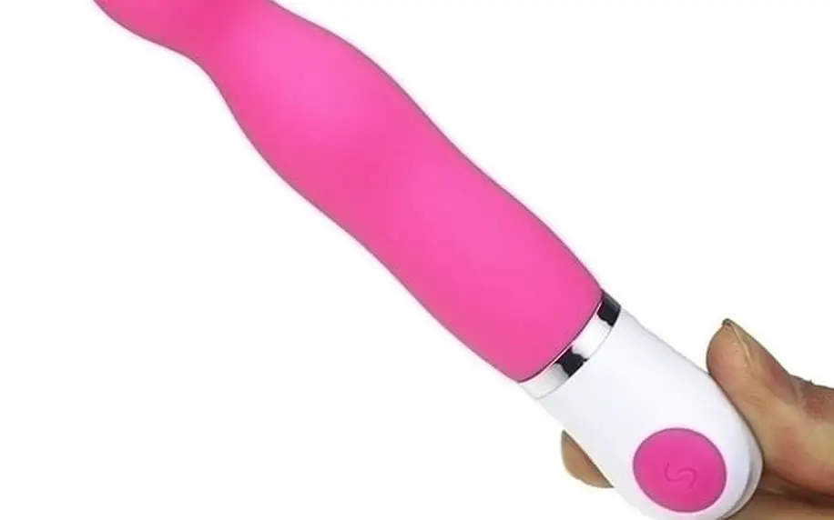 Krásný a elegantní vibrátor Flirting Stick s extra silnými vibracemi, vyvedený v zářivě růžové barvě