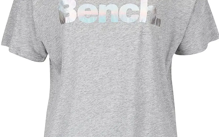 Šedé žíhané dámské tričko s nápisem Bench Prosaic