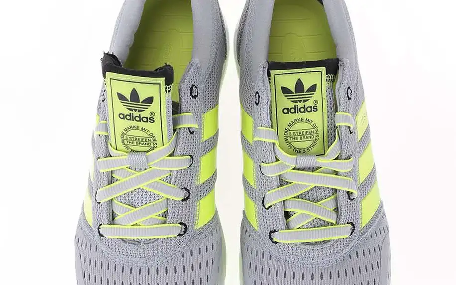 Zeleno-šedé pánské tenisky adidas Originals Los Angeles