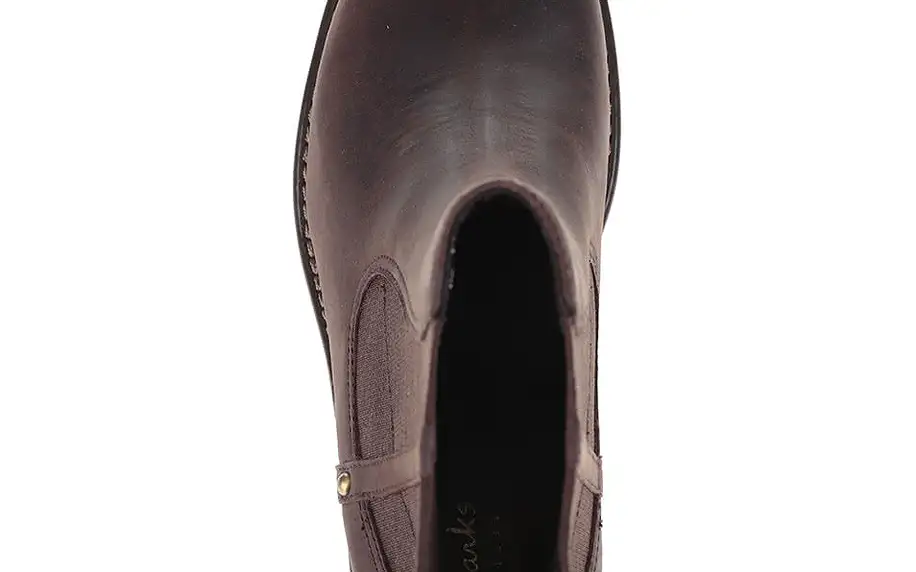 Hnědé dámské kožené kotníkové boty Clarks Orinoco Club