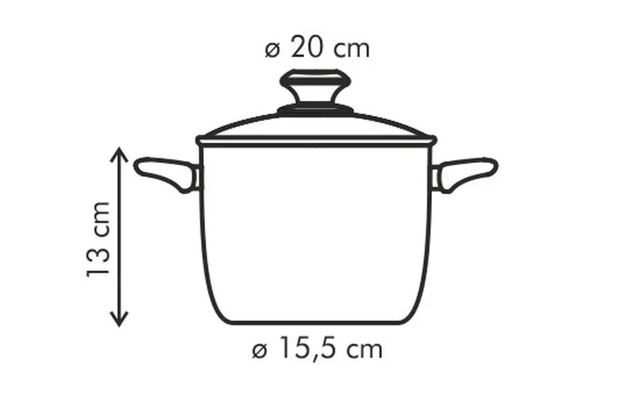 Hrnec PRESTO s poklicí ø 20 cm, 3.5 l, antiadhezní povlak