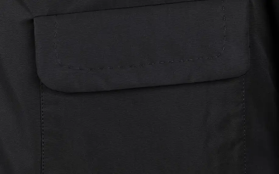 Černá dámská delší bunda s páskem Geox