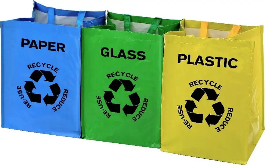 Sada 3 tašek na odpad Premier Housewares Recycle