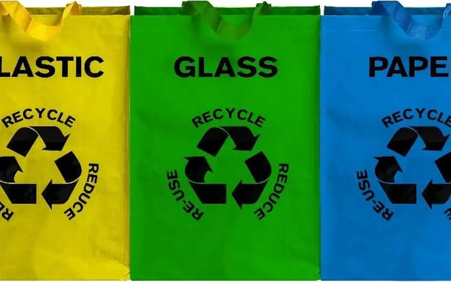 Sada 3 tašek na odpad Premier Housewares Recycle