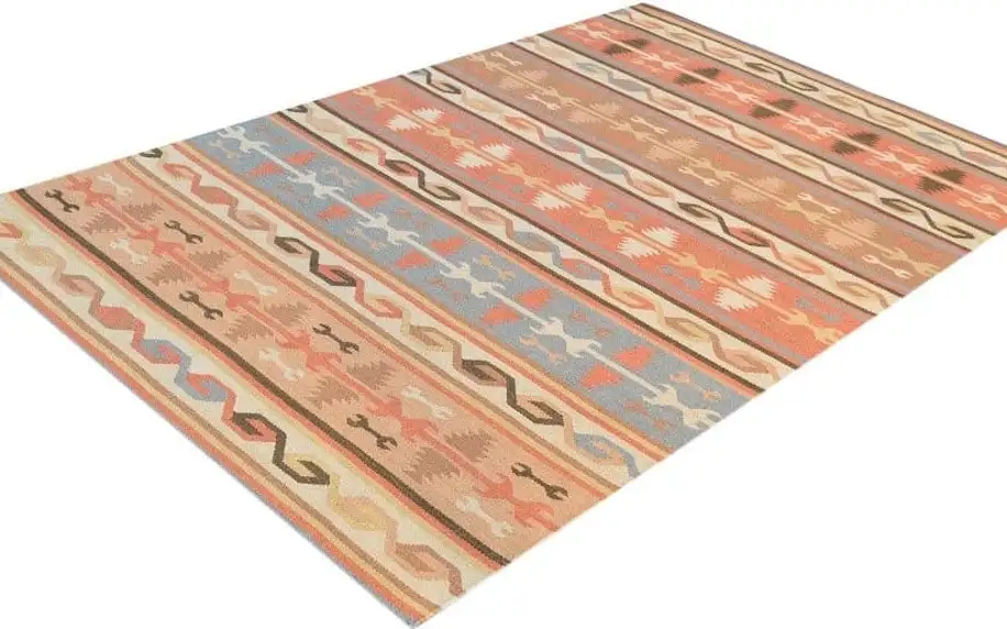 Ručně tkaný koberec Kilim Anahi, 120x180 cm - doprava zdarma!