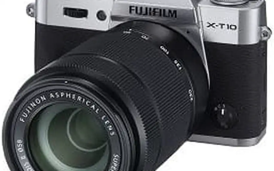 Fujifilm X-T10 Silver + objektivy XC16-50mm + XC50-230mm