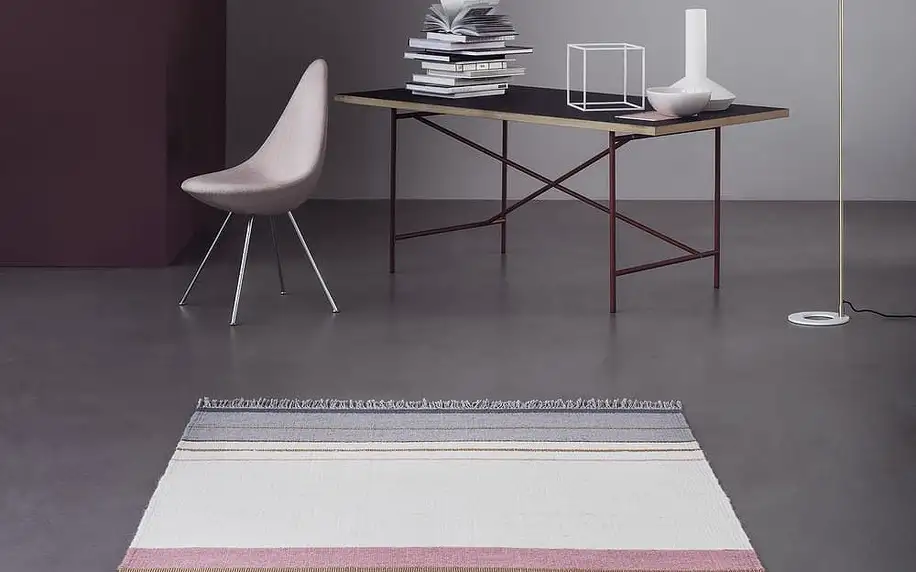 Vlněný koberec Linie Design Metallum Powder, 80 x 150 cm - doprava zdarma!