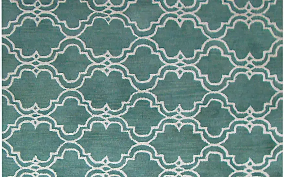 Zelený vlněný koberec Bakero Riviera, 153 x 244 cm - doprava zdarma!