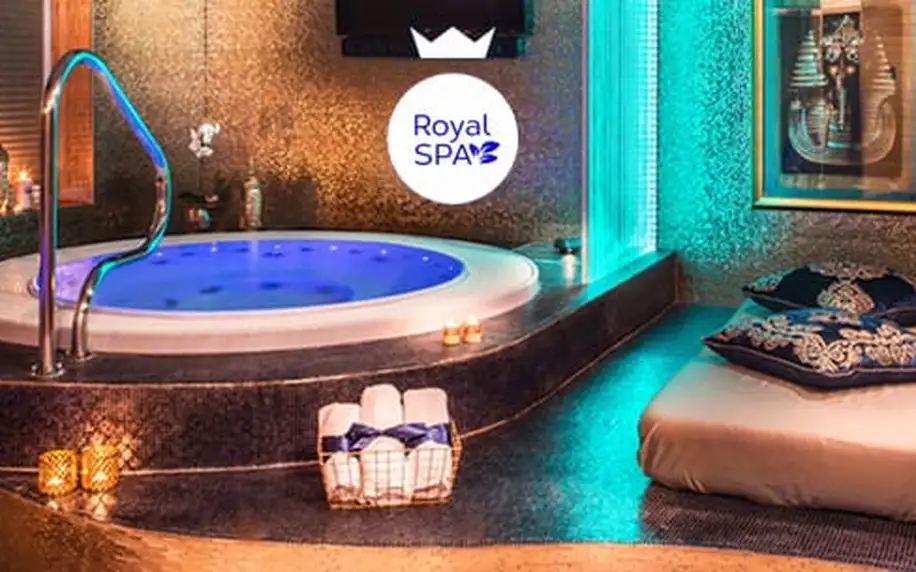 Privátní wellness pro dva na 60-120 minut v luxusním hotelu v Praze: finská sauna a whirlpool