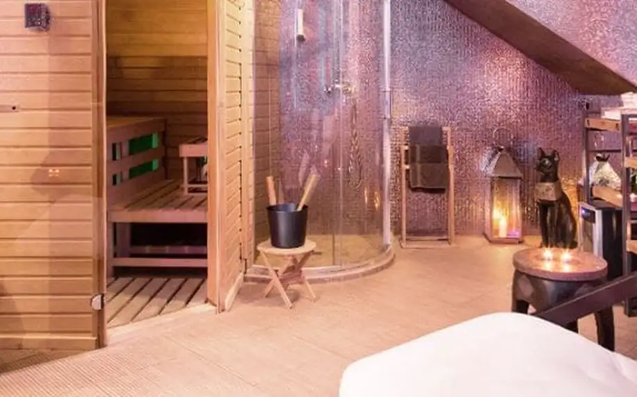 Privátní wellness pro dva na 60-120 minut v luxusním hotelu v Praze: finská sauna a whirlpool
