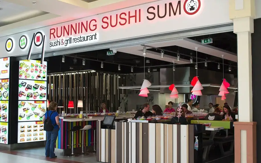 Výtečné running sushi v OC Novodvorská Plaza