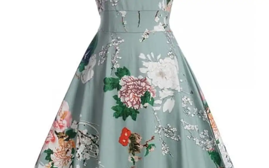 Květinové retro šaty z 50. let - 13 variant