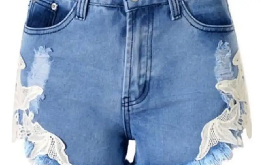 Dámské džínové šortky s krajkou Sandy