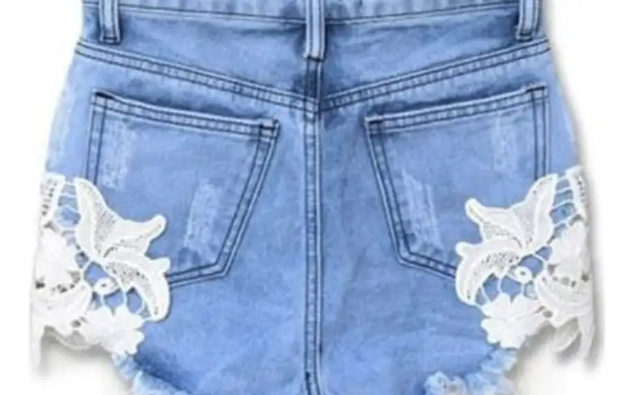 Dámské džínové šortky s krajkou Sandy