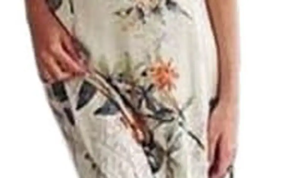 Letní dvojdílné šaty s květinovým vzorem