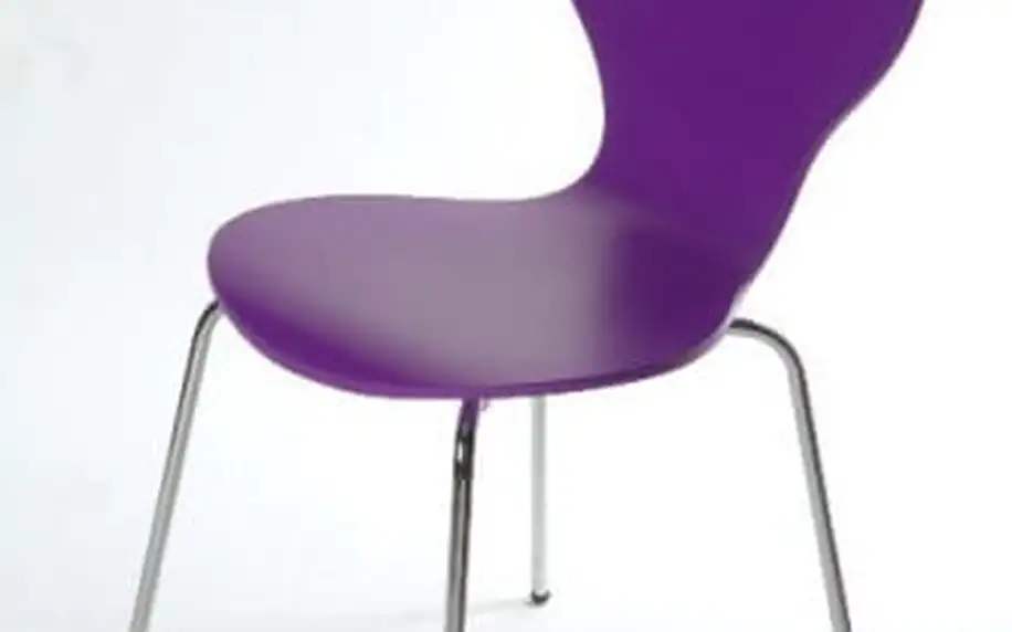 Flower - Jídelní židle (fialová)