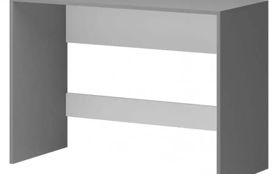 Diego 12 - Stůl (přední strana bílá/šedé boky)