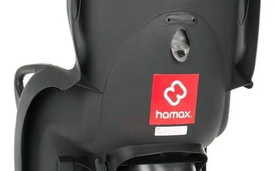 Cyklosedačka Hamax KISS černá/červená + Reflexní sada 2 SportTeam (pásek, přívěsek, samolepky) - zelené v hodnotě 58 Kč