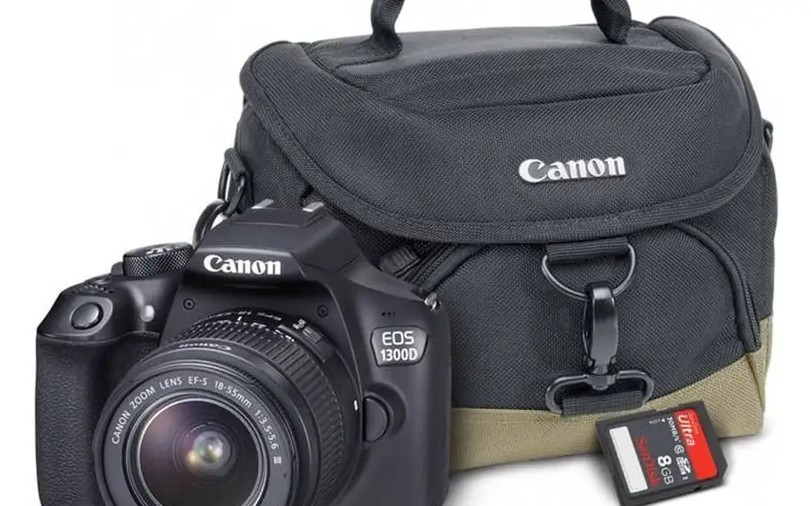Digitální fotoaparát Canon EOS 1300D černý + cashback + Doprava zdarma