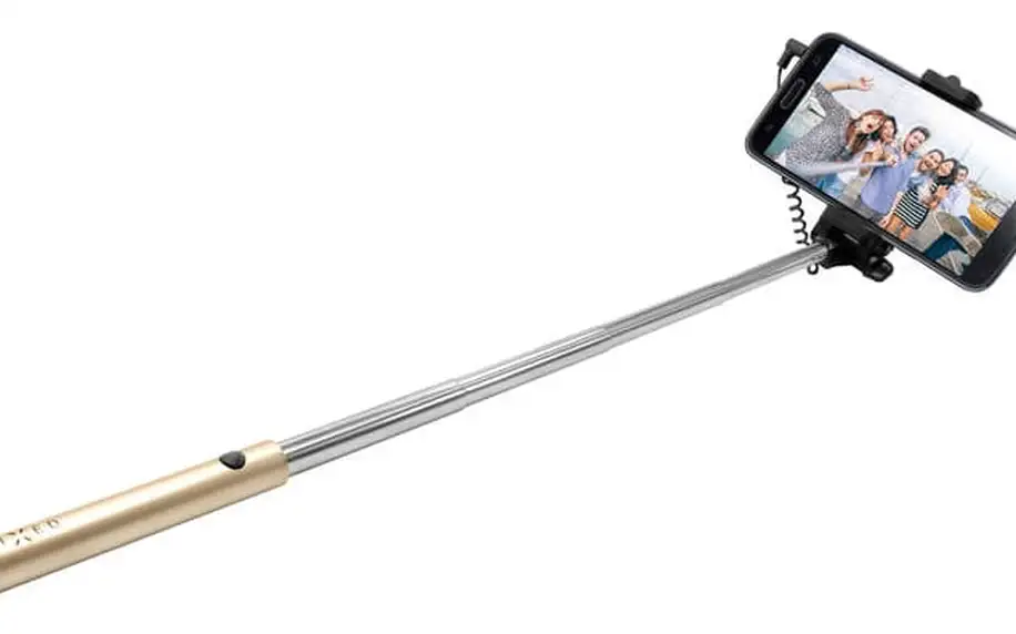 Selfie tyč FIXED Snap Mini - zlatá (FIXSS-SNM-GD) zlatá