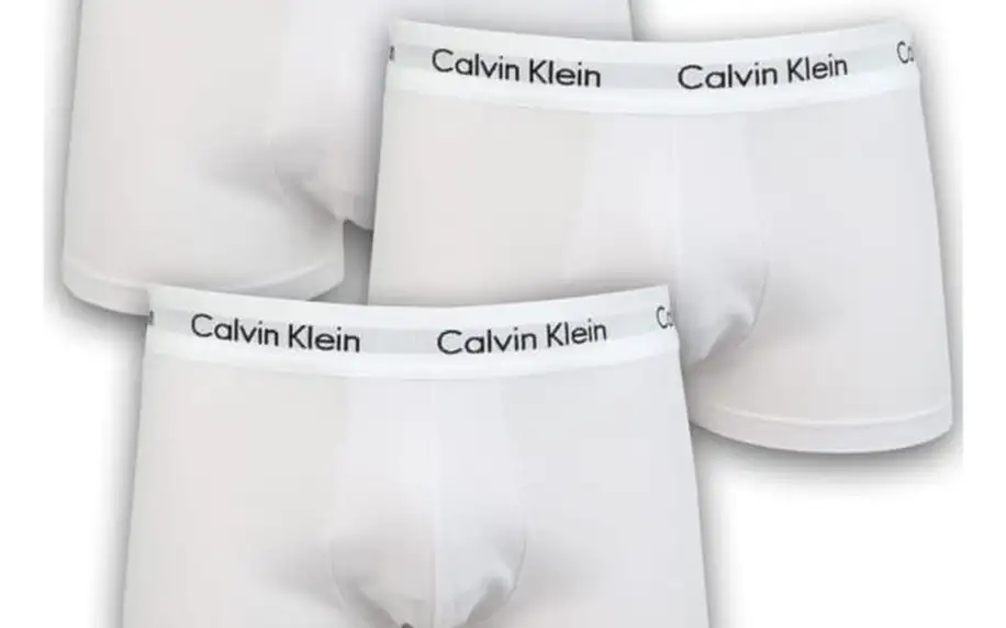 3PACK pánské boxerky Calvin Klein bílé XL
